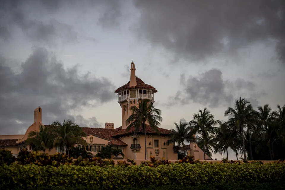 Mar-a-Lago, the residence of former President Donald Trump in Palm Beach, Fla., on April 4, 2023. (Hilary Swift/The New York Times)