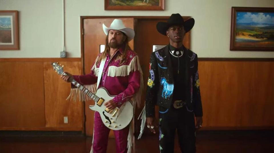 Billy Ray Cyrus (L) and Lil Nas X | Lil Nas X/YouTube