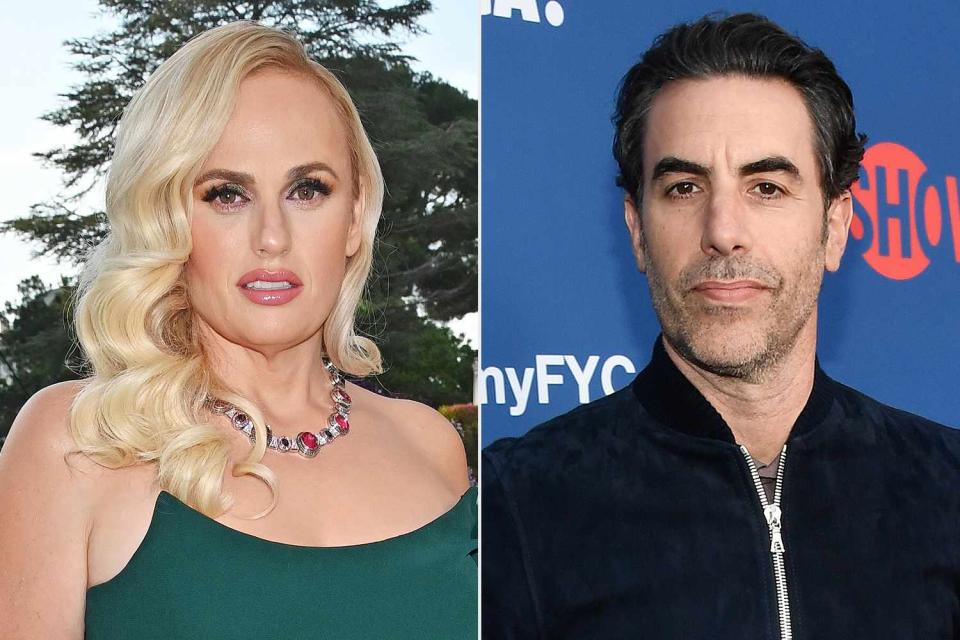 <p>Getty (2)</p> From Left: Rebel Wilson; Sasha Baron Cohen