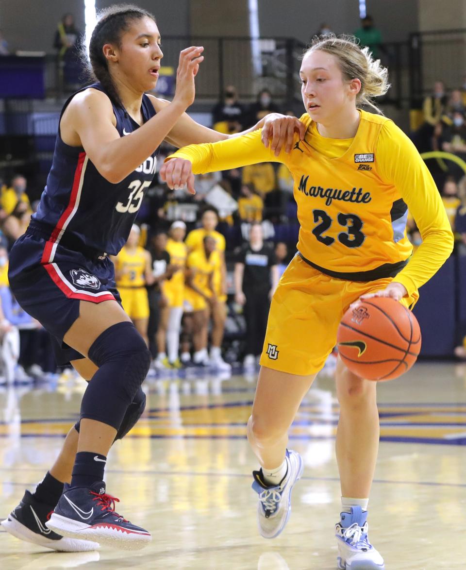 Jordan King has started every game since she arrived at Marquette.