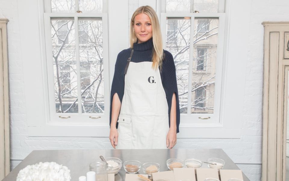 Ms Paltrow at the Goop Skincare launch in New York - Credit: BFA/REX/Shutterstock