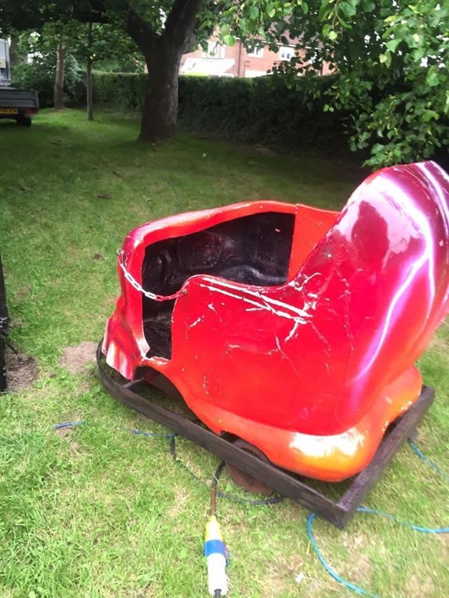 Schoolboy injured after ghost train carriage derails at fun fair