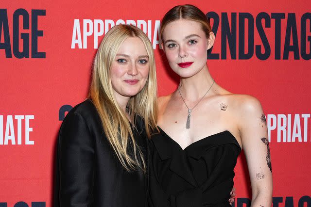 <p>John Nacion/FilmMagic</p> (Left-right:) Dakota Fanning and Elle Fanning at the "Appropriate" Broadway opening night afterparty Dec. 18, 2023