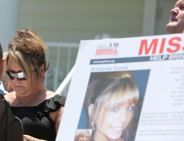 Dawn Drexel, the mother of Britanee Drexel, is seen during a news conference in 2016. The teen's mother called the recovery of her daughter's body 