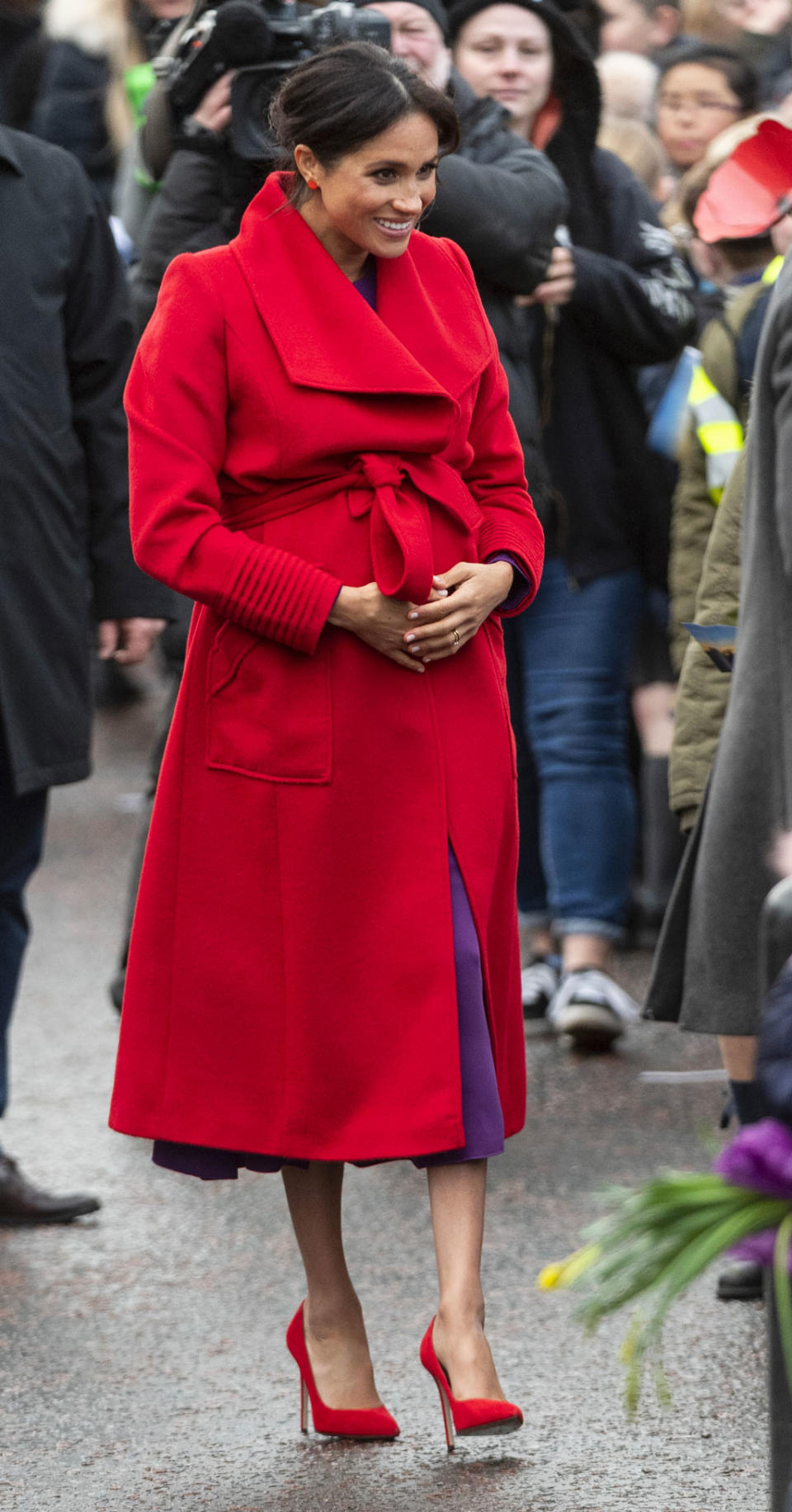 Le trench rouge de Meghan Markle