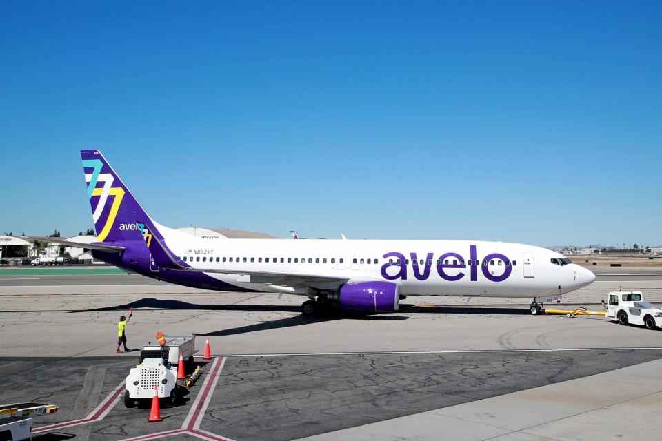 <p>Joe Scarnici/Getty Images for Avelo Air</p>