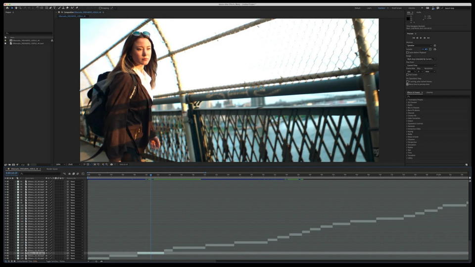 圖／由 Adobe Sensei 支援的場景編輯檢測功能，現在已可在公開測試版的 After Effects 中使用。