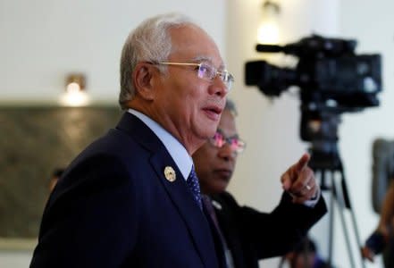 Malaysia's Prime Minister Najib Razak attends the APEC Business Advisory Council dialogue during the APEC summit in Danang, Vietnam November 10, 2017. REUTERS/Jorge Silva