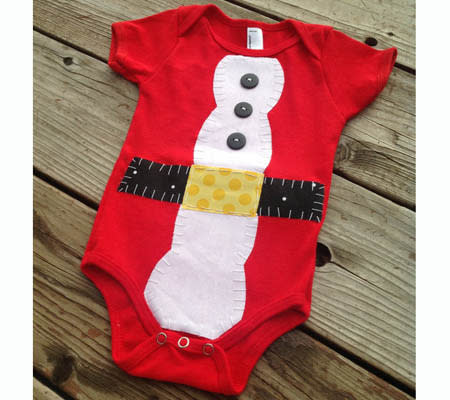 <div class="caption-credit"> Photo by: Etsy</div><b>Santa's Already Here <br></b> I bet you didn't realize Santa was already in your home. And if he hasn't arrived yet, chances are he will making his grand debut quite soon! Dress him up in his traditional outfit with this themed bodysuit. <br> <i><a href="http://www.disneybaby.com/blog/holiday-themed-bodysuits-for-baby/#slide10" rel="nofollow noopener" target="_blank" data-ylk="slk:Get it here;elm:context_link;itc:0;sec:content-canvas" class="link ">Get it here</a></i> <br>