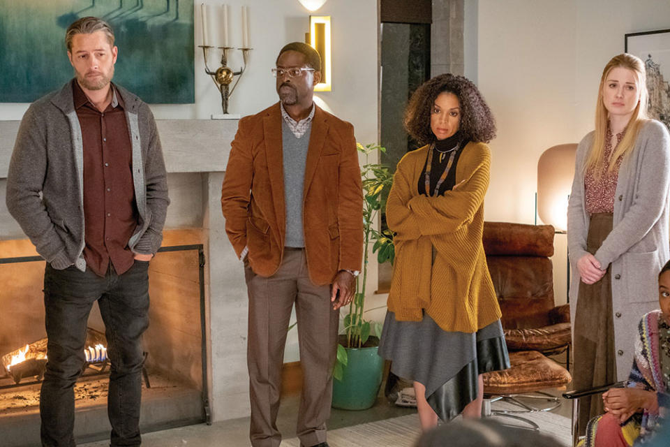 From left: Justin Hartley, Sterling K. Brown, Susan Kelechi Watson and Caitlin Thompson on NBC’s Emmy-winning drama This is Us, which wrapped its final season in May. - Credit: Ron Batzdorff/NBC