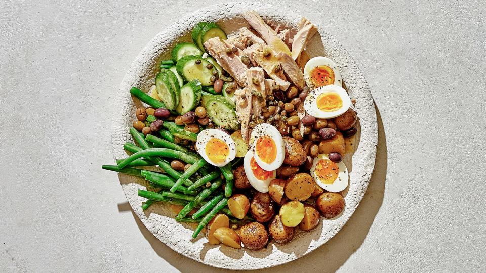 Blanched Veg + Jammy Eggs + Just Enough Effort = Any Way Niçoise