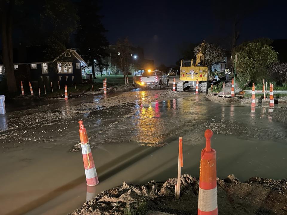 BWL responded to a water line break on Greenlawn AVE and Eaton Rd. (WLNS)