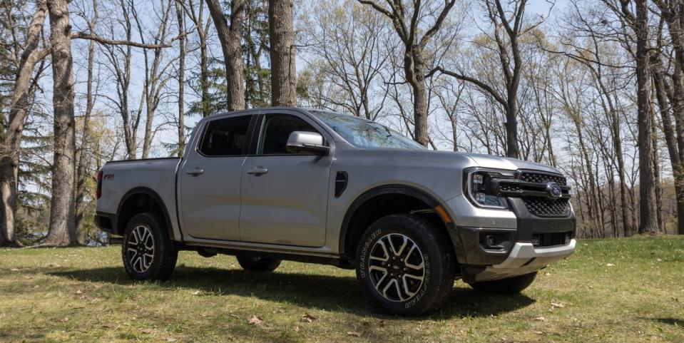 2024 ford ranger staged outside near the woods near dexter, michigan