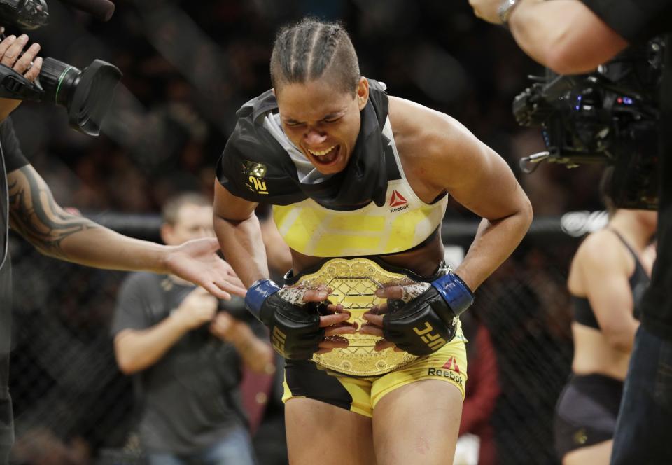 Amanda Nunes has targeted Ronda Rousey for her next fight. (AP)