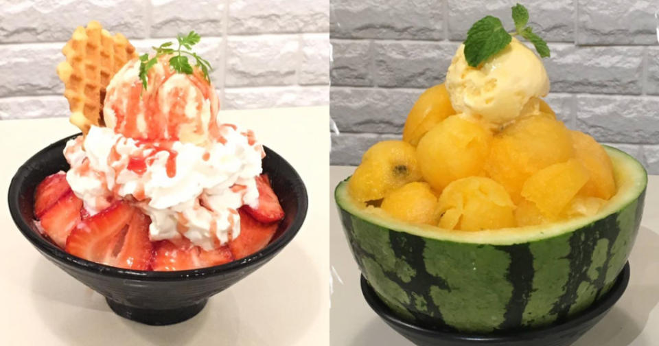 han bing cafe - bingsu collage