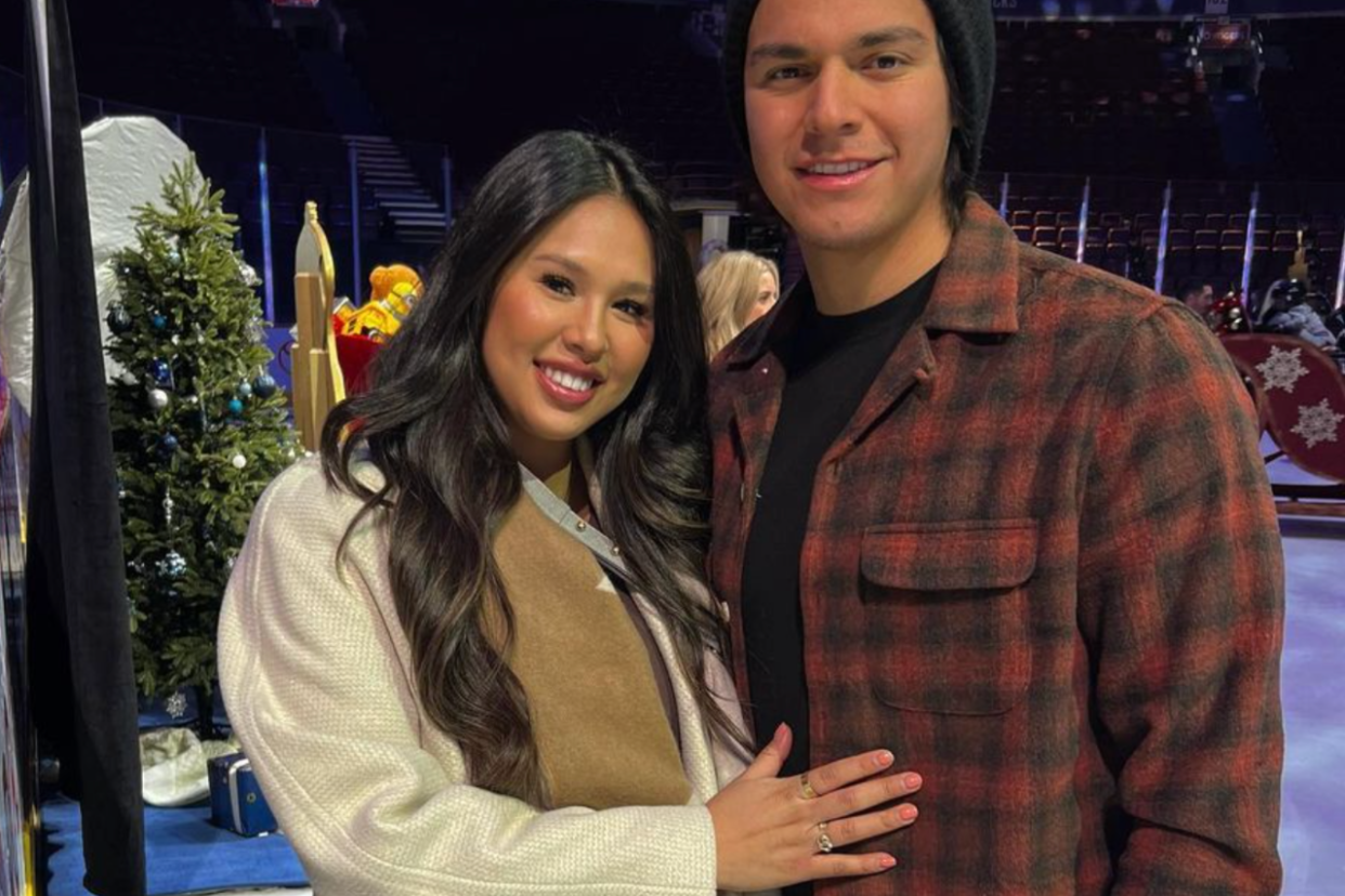Washington Captials star Ethan Bear and wife Lenasia are expecting their second child. (Image via Instagram/@lenasiabear)