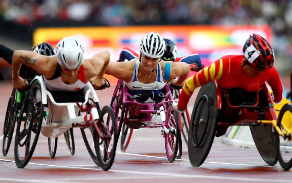 Sammi Kinghorn couldn't add to the medal count in the T53 800m final tonight - REUTERS