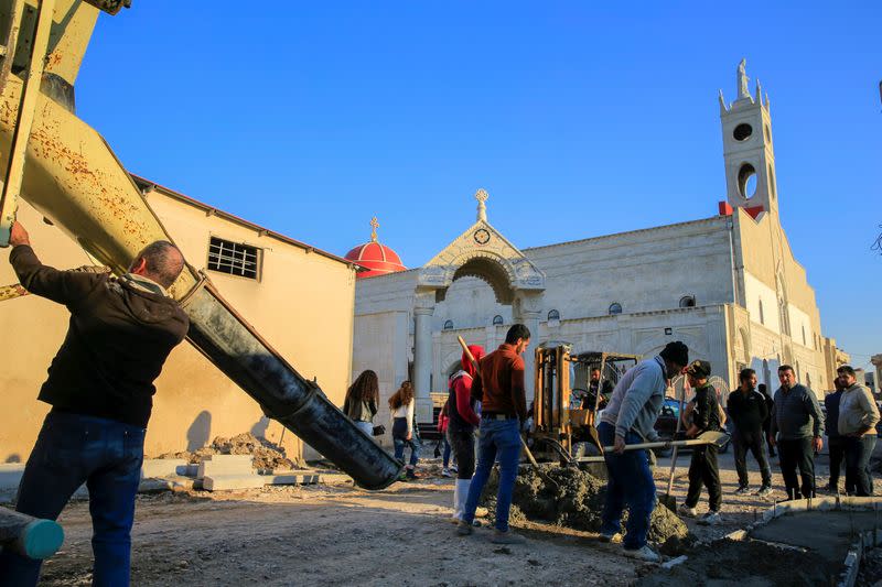 FILE PHOTO: Iraqi Christians throughout the country prepare for pope's visit