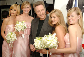 Christopher Walken and bridesmaids at the New York premiere of New Line Cinema's Wedding Crashers