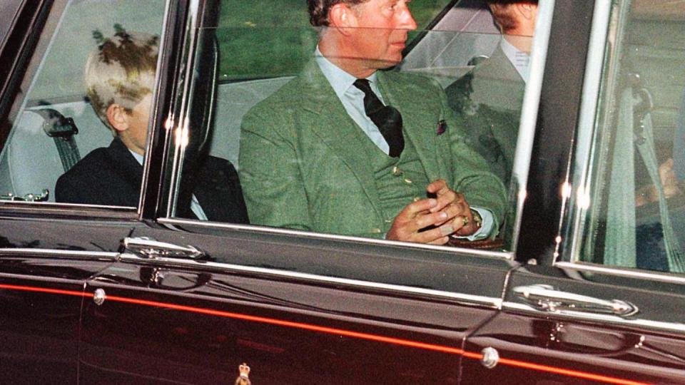 britain's prince charles sits between his two sons