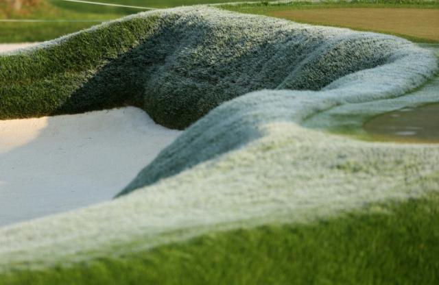 Frost across the course at Oak Hill delayed Thursday's scheduled start of the PGA Championship by one hour and 50 minutes