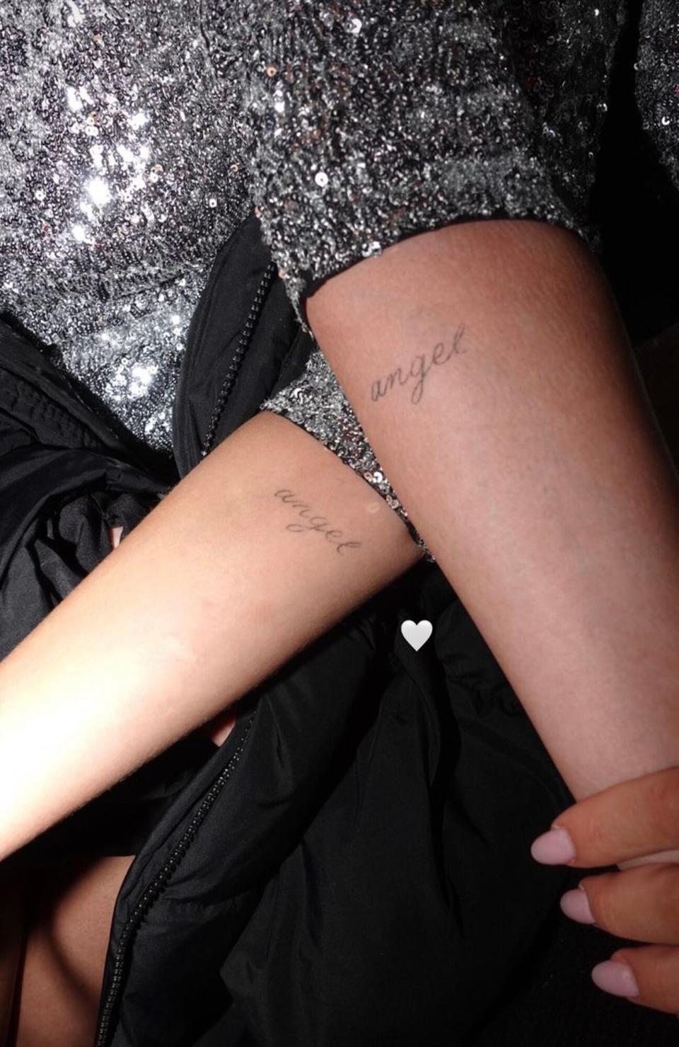 Selena Gomez and Nicola Peltz Beckham matching tattoos