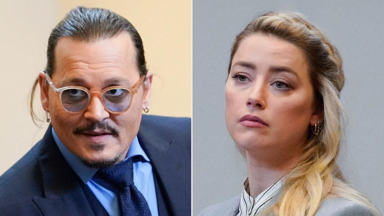 Depp v. Heard trial at the Fairfax County Circuit Courthouse in Fairfax, Virginia, on May 27, 2022. - Actor Johnny Depp is suing ex-wife Amber Heard for libel after she wrote an op-ed piece in The Washington Post in 2018 referring to herself as a public figure representing domestic abuse