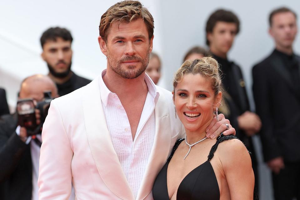 <p>Vittorio Zunino Celotto/Getty</p> Chris Hemsworth and Elsa Pataky