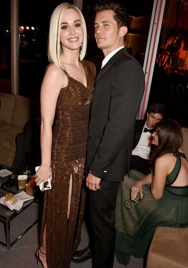 Katy and Orly announced their split just days after this pic was taken at February's Oscars after party. Source: Getty