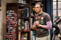 This photo provided by CBS shows Jim Parsons in a scene from the series finale of "The Big Bang Theory," Thursday, May 16, 2019, airing 8:30 - 9:00 p.m., ET/PT, on the CBS Television Network. (Michael Yarish/CBS via AP)