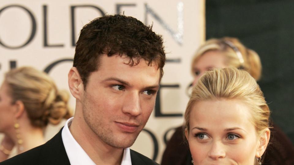 Ryan Phillippe and Reese Witherspoon during The 63rd Annual Golden Globe Awards - Arrivals at Beverly Hilton Hotel in Beverly Hills, California, United States