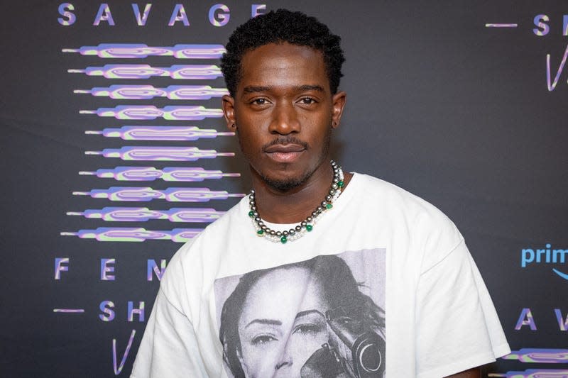  Damson Idris attends Rihanna’s Savage X Fenty Show Vol. 4 presented by Prime Video in Simi Valley, California on November 9, 2022.