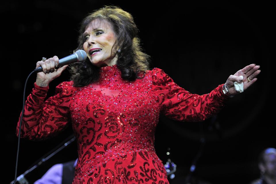 Loretta Lynn performs during the 14th annual Americana Honors & Awards show at the Ryman Auditorium on Sept. 16, 2015.