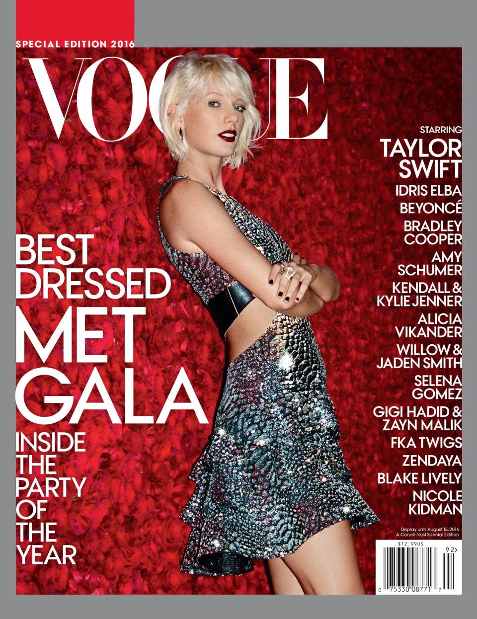 Taylor Swift covers the 2016 Met gala special edition of Vogue.