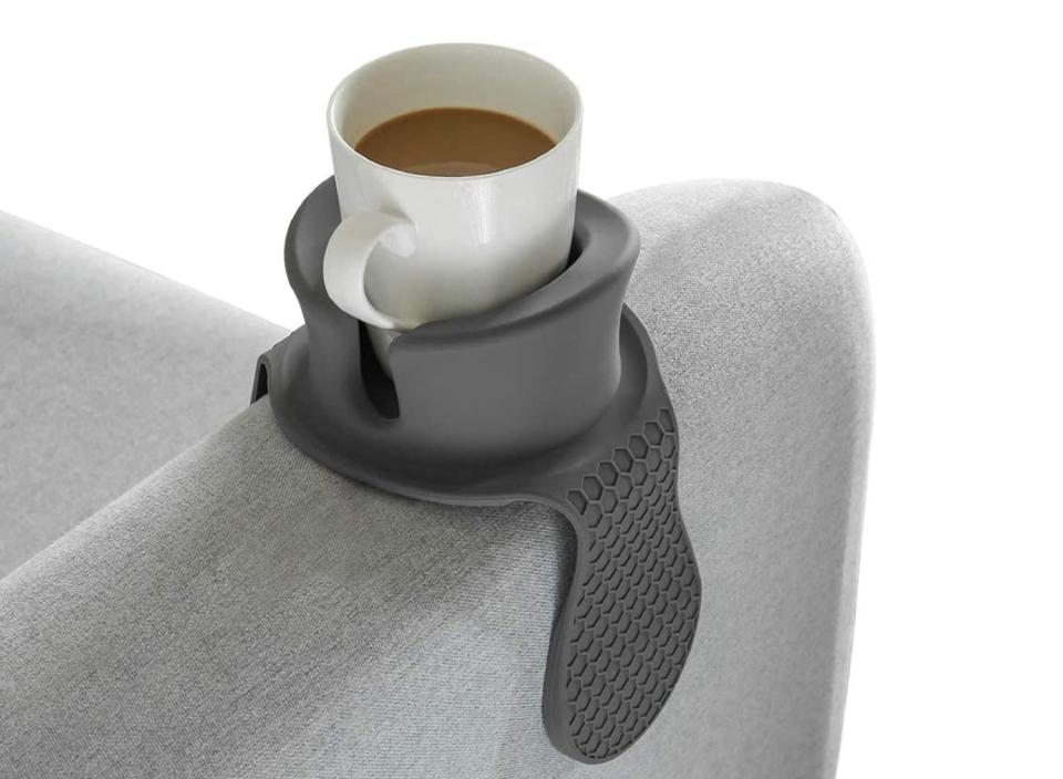 Keep your drinks safe and secure between sips with this handy cup holder. (Source: Amazon