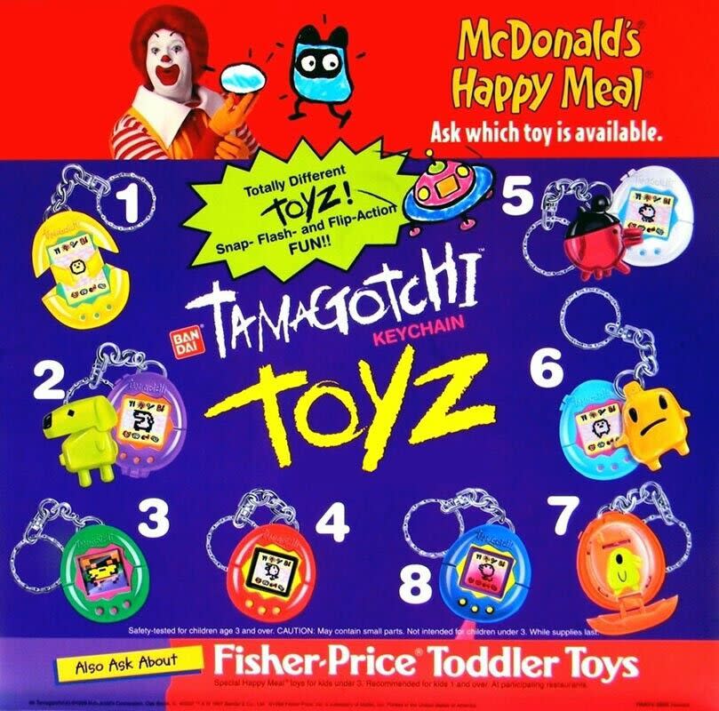Tamagotchi Toyz Happy Meal toys