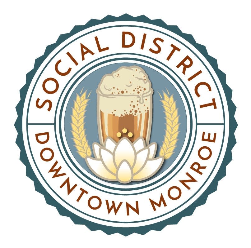 Logo for the Downtown Monroe Social District