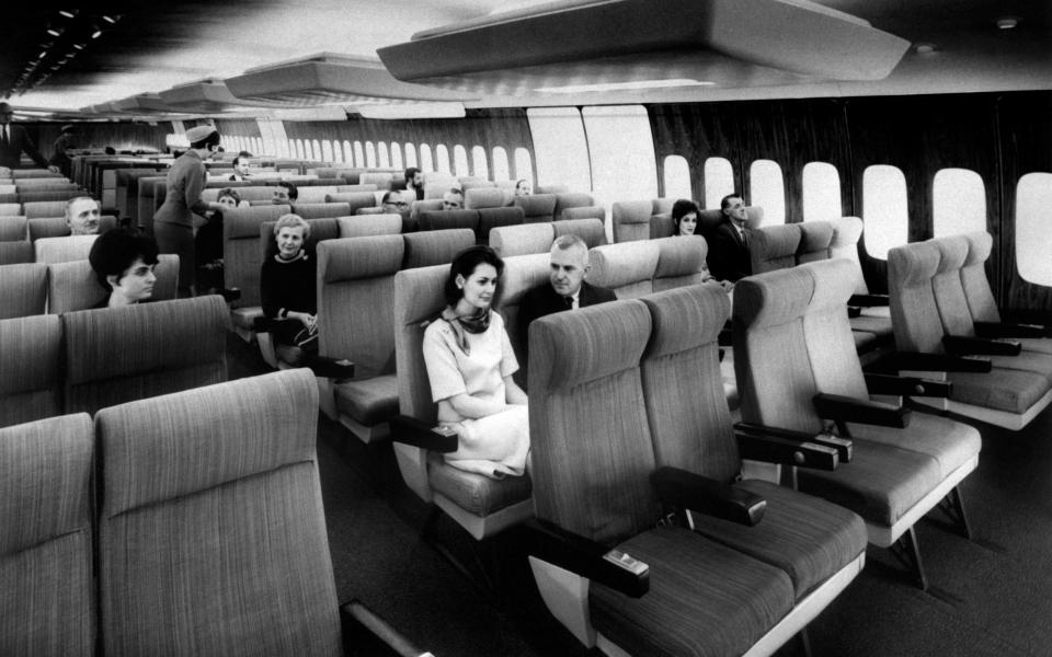 On board a 747 in the Sixties - Getty
