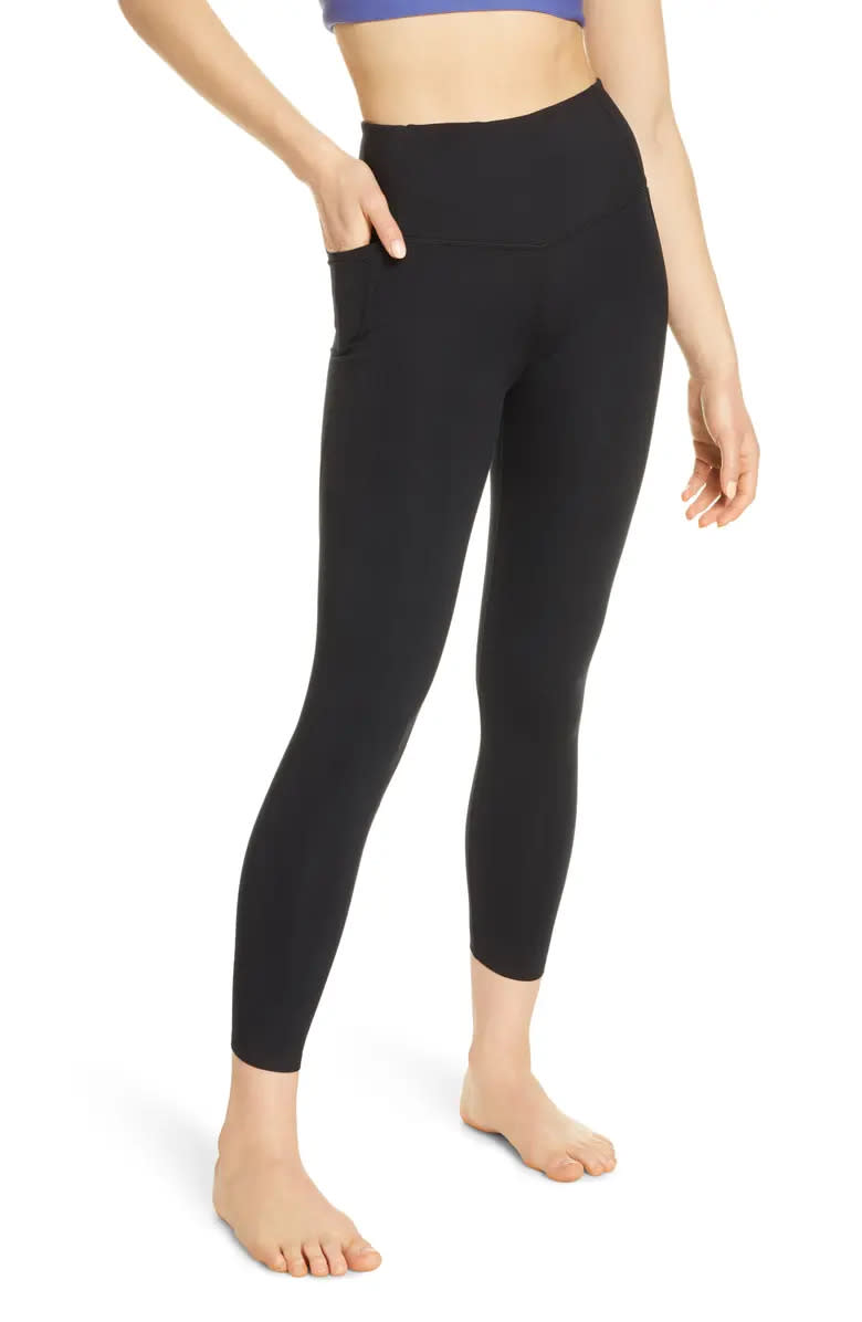 Zella High Waist Studio Lite Pocket 7/8 Leggings. Image via Nordstrom.