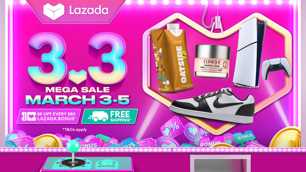 Lazada 3.3 Mega Sale. (Photo: Lazada SG)