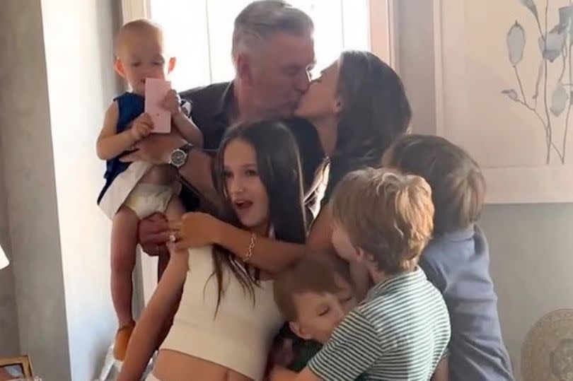 Alec, Hilaria Baldwin and their children