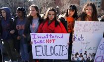 <p>Harvest Collegiate High School, Washington Square Park. (Photo: Getty Images) </p>