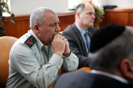 Israeli Chief of Staff Lieutenant-General Gadi Eizenkot attends the weekly cabinet meeting in Jerusalem January 13, 2019. Ariel Schalit/Pool via REUTERS