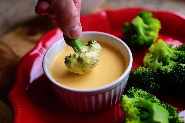 broccoli with cheese sauce