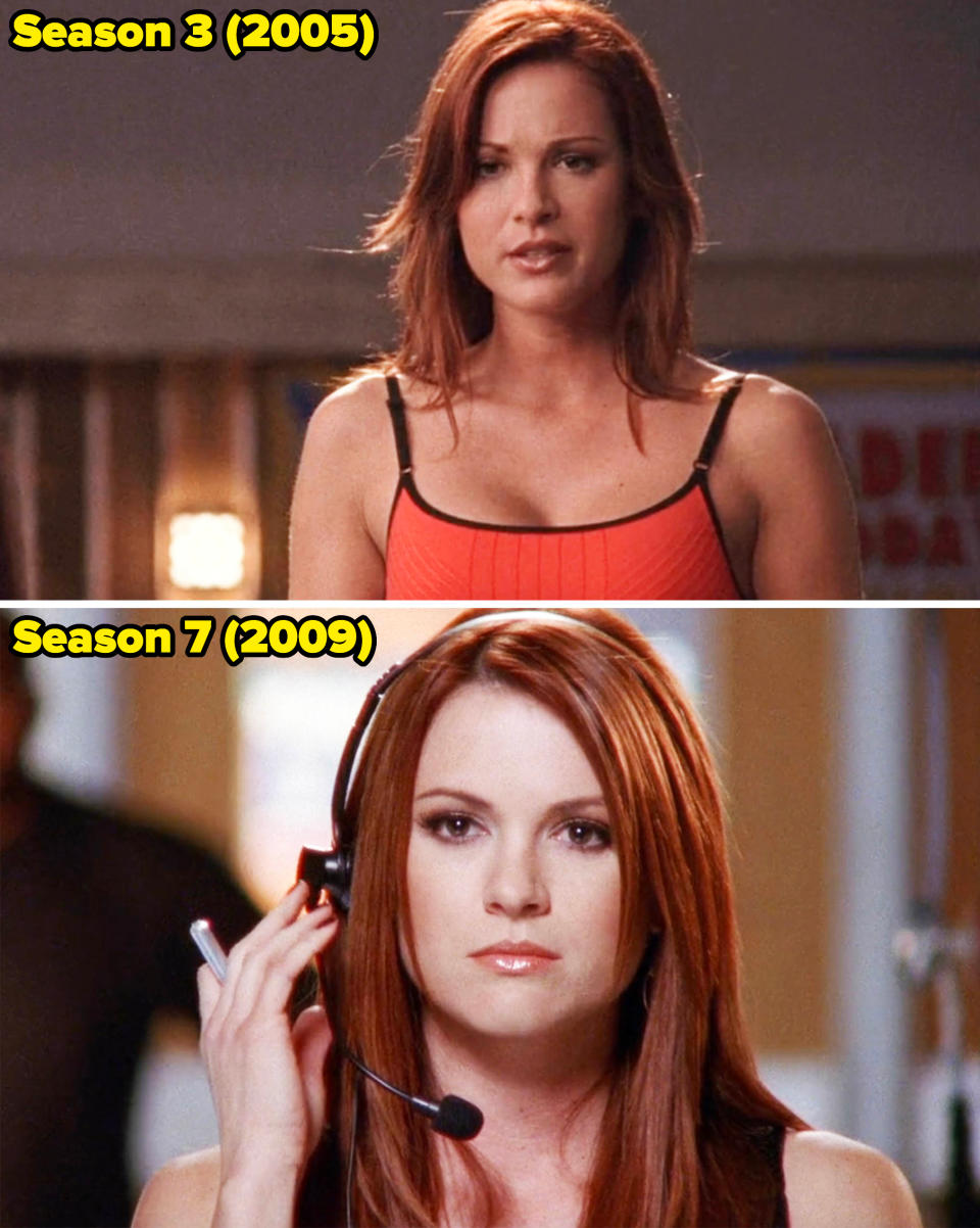 Danneel Ackles as Rachel Gatina on One Tree Hill