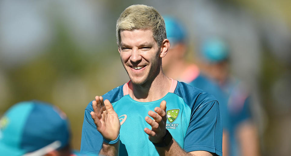 Seen here, Tim Paine working with the Australia A cricket side. 