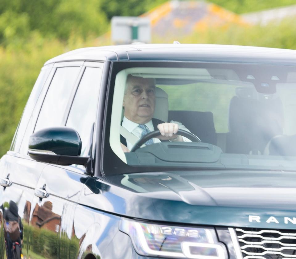 Prince Andrew arriving at Windsor Castle (JIM BENNETT)