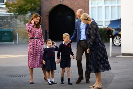 Britain's Princess Charlotte's first day of school