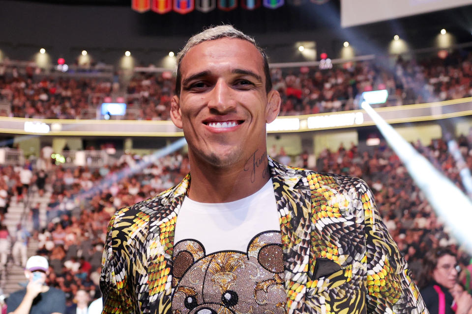 LAS VEGAS, NEVADA - JULY 02: Charles Oliveira attends UFC 276 at T-Mobile Arena on July 02, 2022 in Las Vegas, Nevada. (Photo by Carmen Mandato/Getty Images)