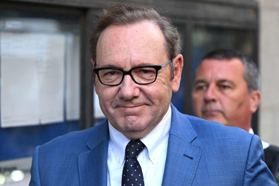 Kevin Spacey arrives to the Old Bailey in London